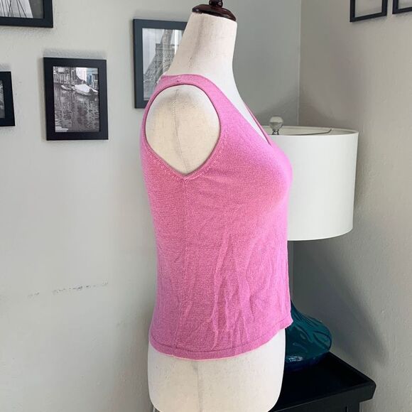 Eileen Fisher v neck sleeveless top size small - Picture 2 of 8